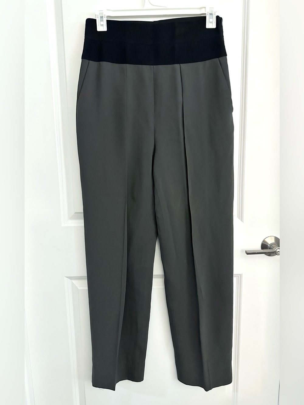 Giorgio Armani Gray Wool Blend Trouser Pants Size 10